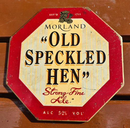 Vintage old speckled hen - old,