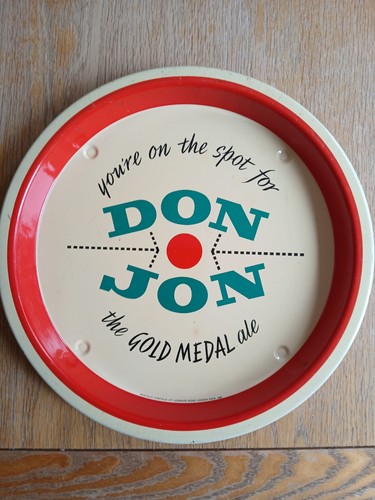 Vintage beer tray - vintage, jon
