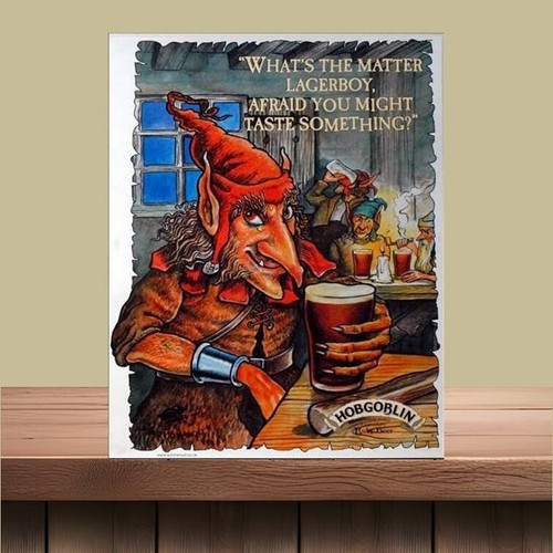 Hobgoblin real ale wall sign - wall,