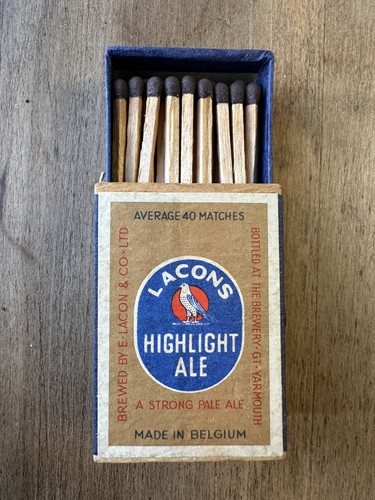 Advertising matchbox wooden - ,