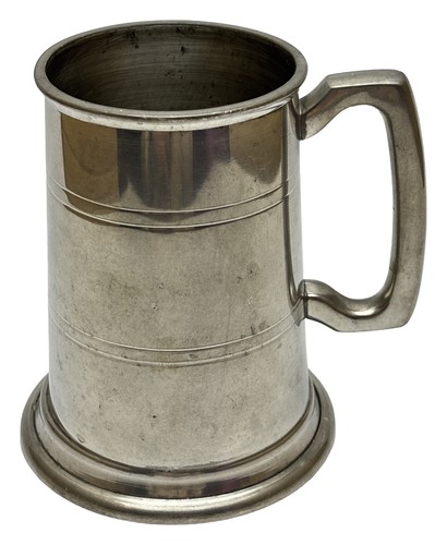 Vintage english pewter tankard - pewter,