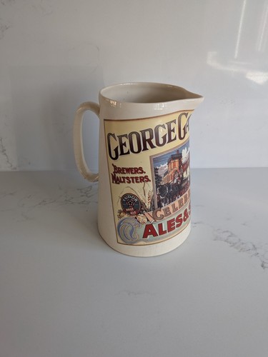 Large vintage ceramic beer - beer, jug