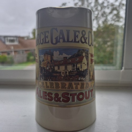 Large vintage ceramic beer jug - large,