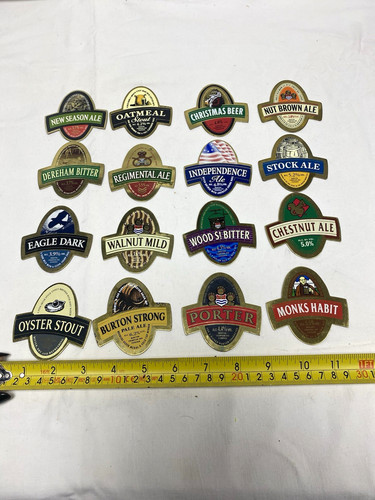 Vintage brass beer pump clips - vintage,