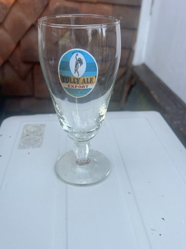 Vintage tolly ale export - tolly, glass